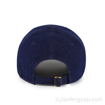 berretto da baseball in denim cappello personalizzato con logo ricamo